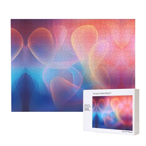Poezjzw Loving Puzzles für Erwachsene, 500 Teile, Holzpuzzle für Familie, Freunde, Heimdekoration, Wandkunst, 50 x 38 cm Poezjzw Loving Puzzles für Erwachsene, 500 Teile, Holzpuzzle für Familie, Freunde, Heimdekoration, Wandkunst, 50 x 38 cm von POEZJZW