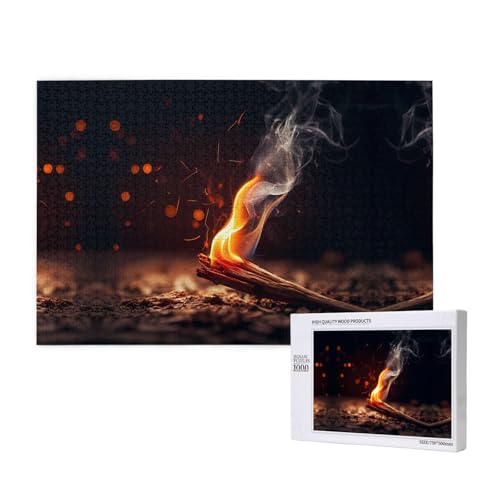 Poezjzw Match Puzzles für Erwachsene, 1000 Teile, Holzpuzzle für Familie, Freunde, Heimdekoration, Wandkunst, 75 x 50 cm von POEZJZW