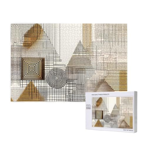Poezjzw Mathematik-Symbole, klassisches Puzzle, 1000 Teile, Holzpuzzle, moderne Heimdekoration, intellektuelles Spiel, 75 x 50 cm von POEZJZW