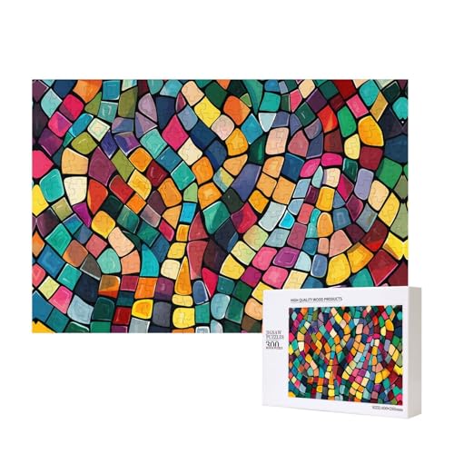Poezjzw Mosaik-Puzzles für Erwachsene, 300 Teile, Holzpuzzle für Familie, Freunde, Heimdekoration, Wandkunst, 15,7 x 27,9 cm Poezjzw Mosaik-Puzzles für Erwachsene, 300 Teile, Holzpuzzle für Familie, Freunde, Heimdekoration, Wandkunst, 15,7 x 27,9 cm von POEZJZW