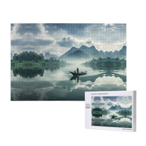 Poezjzw Mt Guilin in Guangxi-Puzzles für Erwachsene, 1000 Teile, Holzpuzzle für Familie, Freunde, Heimdekoration, Wandkunst, 75 x 50 cm Poezjzw Mt Guilin in Guangxi-Puzzles für Erwachsene, 1000 Teile, Holzpuzzle für Familie, Freunde, Heimdekoration, Wandkunst, 75 x 50 cm von POEZJZW