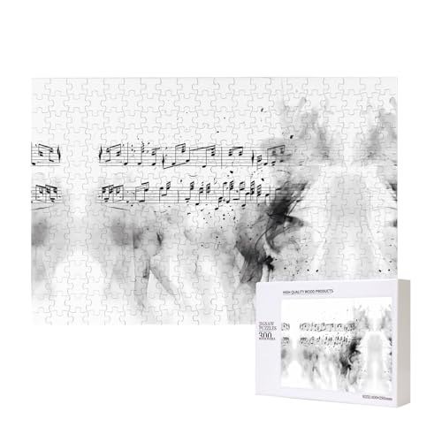 Poezjzw Musikalische Partitur-Puzzles für Erwachsene, 300 Teile, Holzpuzzle für Familie, Freunde, Heimdekoration, Wandkunst, 15,7 x 27,9 cm Poezjzw Musikalische Partitur-Puzzles für Erwachsene, 300 Teile, Holzpuzzle für Familie, Freunde, Heimdekoration, Wandkunst, 15,7 x 27,9 cm von POEZJZW