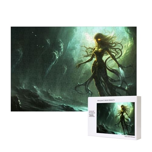 Poezjzw Mysterious Sirenen-Puzzles für Erwachsene, 300 Teile, Holzpuzzle für Familie, Freunde, Heimdekoration, Wandkunst, 15,7 x 27,9 cm Poezjzw Mysterious Sirenen-Puzzles für Erwachsene, 300 Teile, Holzpuzzle für Familie, Freunde, Heimdekoration, Wandkunst, 15,7 x 27,9 cm von POEZJZW