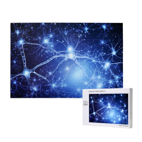 Poezjzw Neuronenzellen-Puzzles für Erwachsene, 1000 Teile, Holzpuzzle für Familie, Freunde, Heimdekoration, Wandkunst, 75 x 50 cm Poezjzw Neuronenzellen-Puzzles für Erwachsene, 1000 Teile, Holzpuzzle für Familie, Freunde, Heimdekoration, Wandkunst, 75 x 50 cm von POEZJZW