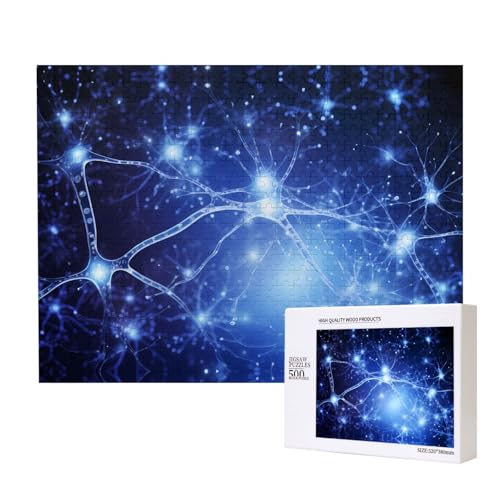 Poezjzw Neuronenzellen-Puzzles für Erwachsene, 500 Teile, Holzpuzzle für Familie, Freunde, Heimdekoration, Wandkunst, 50 x 38 cm Poezjzw Neuronenzellen-Puzzles für Erwachsene, 500 Teile, Holzpuzzle für Familie, Freunde, Heimdekoration, Wandkunst, 50 x 38 cm von POEZJZW