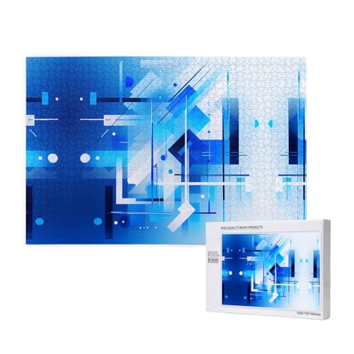 Poezjzw Numerische Puzzles für Erwachsene, 1000 Teile, Holzpuzzle für Familie, Freunde, Heimdekoration, Wandkunst, 75 x 50 cm von POEZJZW