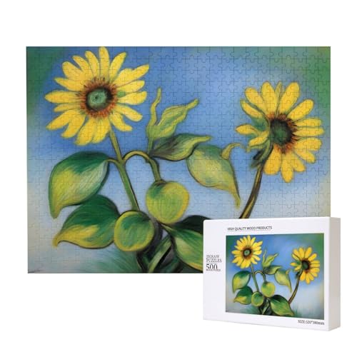 Poezjzw Ölgemälde Sonnenblume Erwachsene Classic Jigsaw 500 Teile Holzpuzzle Moderne Wohnkultur Intellektuelles Spiel 52 X 38CM Poezjzw Ölgemälde Sonnenblume Erwachsene Classic Jigsaw 500 Teile Holzpuzzle Moderne Wohnkultur Intellektuelles Spiel 52 X 38CM von POEZJZW