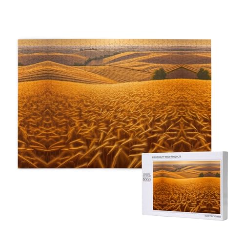 Poezjzw Oatmeal Puzzles für Erwachsene, 1000 Teile, Holzpuzzle für Familie, Freunde, Heimdekoration, Wandkunst, 75 x 50 cm Poezjzw Oatmeal Puzzles für Erwachsene, 1000 Teile, Holzpuzzle für Familie, Freunde, Heimdekoration, Wandkunst, 75 x 50 cm von POEZJZW