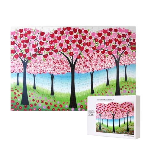 Poezjzw Obstbaum-Puzzles für Erwachsene, 300 Teile, Holzpuzzle für Familie, Freunde, Heimdekoration, Wandkunst, 15,7 x 27,9 cm Poezjzw Obstbaum-Puzzles für Erwachsene, 300 Teile, Holzpuzzle für Familie, Freunde, Heimdekoration, Wandkunst, 15,7 x 27,9 cm von POEZJZW