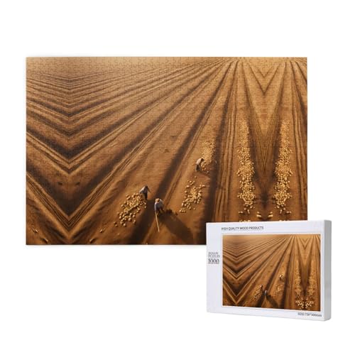 Poezjzw On The Field of Hope Puzzles für Erwachsene, 1000 Teile, Holzpuzzle für Familie, Freunde, Heimdekoration, Wandkunst, 75 x 50 cm Poezjzw On The Field of Hope Puzzles für Erwachsene, 1000 Teile, Holzpuzzle für Familie, Freunde, Heimdekoration, Wandkunst, 75 x 50 cm von POEZJZW