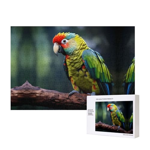 Poezjzw Papageien-Puzzles für Erwachsene, 300 Teile, Holzpuzzle für Familie, Freunde, Heimdekoration, Wandkunst, 15,7 x 27,9 cm Poezjzw Papageien-Puzzles für Erwachsene, 300 Teile, Holzpuzzle für Familie, Freunde, Heimdekoration, Wandkunst, 15,7 x 27,9 cm von POEZJZW
