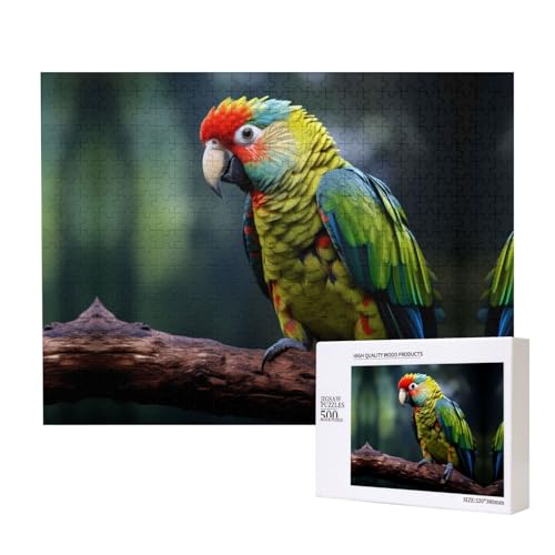 Poezjzw Papageien-Puzzles für Erwachsene, 500 Teile, Holzpuzzle für Familie, Freunde, Heimdekoration, Wandkunst, 500 x 38 cm Poezjzw Papageien-Puzzles für Erwachsene, 500 Teile, Holzpuzzle für Familie, Freunde, Heimdekoration, Wandkunst, 500 x 38 cm von POEZJZW