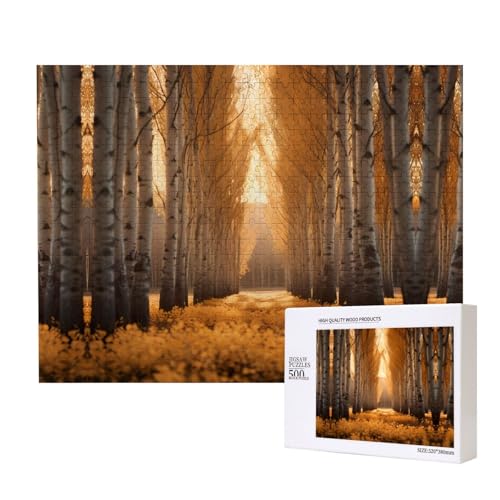 Poezjzw Pappel-Puzzles für Erwachsene, 500 Teile, Holzpuzzle für Familie, Freunde, Heimdekoration, Wandkunst, 500 x 38 cm Poezjzw Pappel-Puzzles für Erwachsene, 500 Teile, Holzpuzzle für Familie, Freunde, Heimdekoration, Wandkunst, 500 x 38 cm von POEZJZW