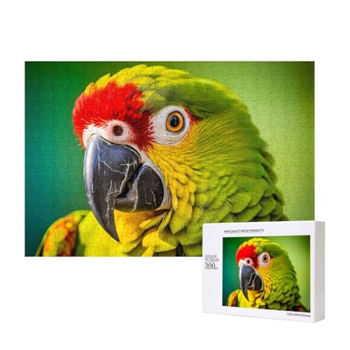 Poezjzw Parrot Bird Close-Up Puzzles für Erwachsene, 300 Teile, Holzpuzzle für Familie, Freunde, Heimdekoration, Wandkunst, 15,7 x 27,9 cm Poezjzw Parrot Bird Close-Up Puzzles für Erwachsene, 300 Teile, Holzpuzzle für Familie, Freunde, Heimdekoration, Wandkunst, 15,7 x 27,9 cm von POEZJZW