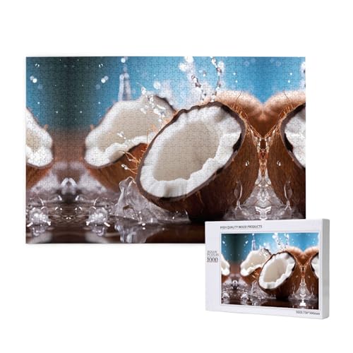 Poezjzw Perlen-Puzzles für Erwachsene, 1000 Teile, Holzpuzzle für Familie, Freunde, Heimdekoration, Wandkunst, 75 x 50 cm Poezjzw Perlen-Puzzles für Erwachsene, 1000 Teile, Holzpuzzle für Familie, Freunde, Heimdekoration, Wandkunst, 75 x 50 cm von POEZJZW