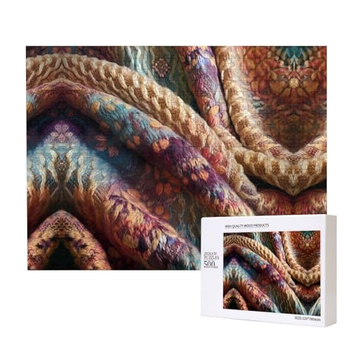 Poezjzw Personenführende Puzzles für Erwachsene, 500 Teile, Holzpuzzle für Familie, Freunde, Heimdekoration, Wandkunst, 50 x 38 cm Poezjzw Personenführende Puzzles für Erwachsene, 500 Teile, Holzpuzzle für Familie, Freunde, Heimdekoration, Wandkunst, 50 x 38 cm von POEZJZW