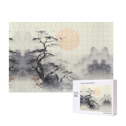 Poezjzw Puzzle "Where To See The Moon" für Erwachsene, 300 Teile, Holzpuzzle für Familie, Freunde, Heimdekoration, Wandkunst, 15,7 x 27,9 cm Poezjzw Puzzle "Where To See The Moon" für Erwachsene, 300 Teile, Holzpuzzle für Familie, Freunde, Heimdekoration, Wandkunst, 15,7 x 27,9 cm von POEZJZW