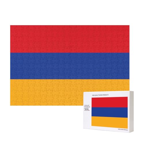 Poezjzw Puzzle mit Flagge von Armenien, für Erwachsene, 300 Teile, Holzpuzzle für Familie, Freunde, Heimdekoration, Wandkunst, 15,7 x 27,9 cm Poezjzw Puzzle mit Flagge von Armenien, für Erwachsene, 300 Teile, Holzpuzzle für Familie, Freunde, Heimdekoration, Wandkunst, 15,7 x 27,9 cm von POEZJZW