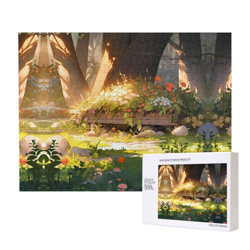 Poezjzw Puzzle mit Pflanzen und Bäumen für Erwachsene, 500 Teile, Holzpuzzle für Familie, Freunde, Heimdekoration, Wandkunst, 50 x 38 cm Poezjzw Puzzle mit Pflanzen und Bäumen für Erwachsene, 500 Teile, Holzpuzzle für Familie, Freunde, Heimdekoration, Wandkunst, 50 x 38 cm von POEZJZW