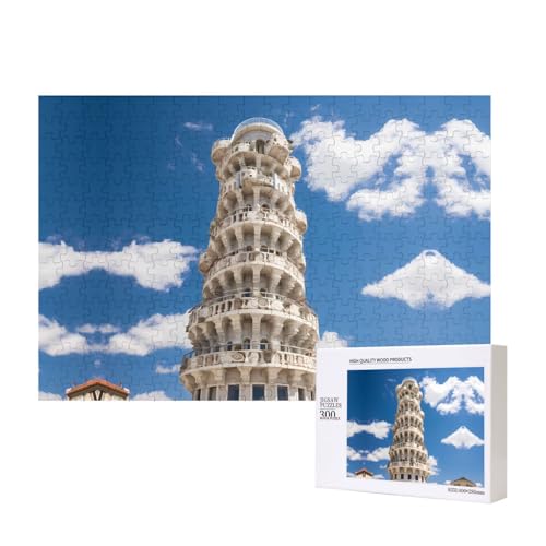 Poezjzw Puzzle mit Schiefer Turm von Pisa, für Erwachsene, 300 Teile, Holzpuzzle für Familie, Freunde, Heimdekoration, Wandkunst, 15,7 x 27,9 cm Poezjzw Puzzle mit Schiefer Turm von Pisa, für Erwachsene, 300 Teile, Holzpuzzle für Familie, Freunde, Heimdekoration, Wandkunst, 15,7 x 27,9 cm von POEZJZW