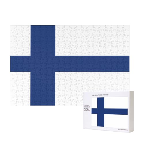 Poezjzw Puzzle mit finnischer Flagge für Erwachsene, 300 Teile, Holzpuzzle für Familie, Freunde, Heimdekoration, Wandkunst, 15,7 x 27,9 cm Poezjzw Puzzle mit finnischer Flagge für Erwachsene, 300 Teile, Holzpuzzle für Familie, Freunde, Heimdekoration, Wandkunst, 15,7 x 27,9 cm von POEZJZW