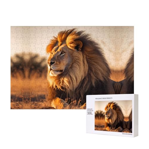 Poezjzw Puzzle mit nordamerikanischen Löwen für Erwachsene, 300 Teile, Holzpuzzle für Familie, Freunde, Heimdekoration, Wandkunst, 15,7 x 27,9 cm Poezjzw Puzzle mit nordamerikanischen Löwen für Erwachsene, 300 Teile, Holzpuzzle für Familie, Freunde, Heimdekoration, Wandkunst, 15,7 x 27,9 cm von POEZJZW