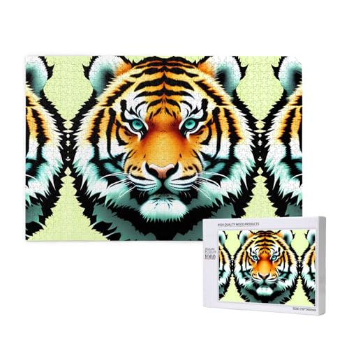 Poezjzw Puzzles für Erwachsene, 1000 Teile, geeignet für Familienfreizeit und Verbesserung der Hands-On-Fähigkeit, kleiner dicker Tigerkopfmuster Poezjzw Puzzles für Erwachsene, 1000 Teile, geeignet für Familienfreizeit und Verbesserung der Hands-On-Fähigkeit, kleiner dicker Tigerkopfmuster von POEZJZW