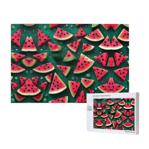 Poezjzw Puzzles für Erwachsene, 1000 Teile, geeignet für Familienfreizeit und Verbesserung der praktischen Fähigkeit, Traum-Wassermelonenmuster Poezjzw Puzzles für Erwachsene, 1000 Teile, geeignet für Familienfreizeit und Verbesserung der praktischen Fähigkeit, Traum-Wassermelonenmuster von POEZJZW