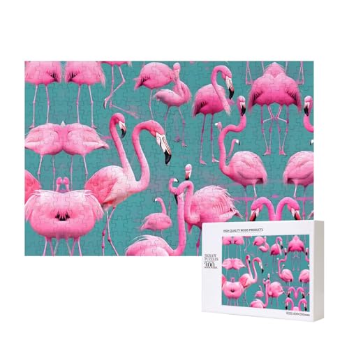 Poezjzw Puzzles für Erwachsene, 300 Teile, geeignet für Familien-Freizeit und Verbesserung der praktischen Fähigkeit, eine Flamingo-Flocke Poezjzw Puzzles für Erwachsene, 300 Teile, geeignet für Familien-Freizeit und Verbesserung der praktischen Fähigkeit, eine Flamingo-Flocke von POEZJZW