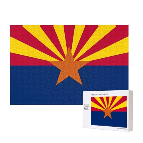 Poezjzw Puzzles für Erwachsene, 300 Teile, geeignet für Familienfreizeit und Verbesserung der praktischen Fähigkeit, Arizona-Flaggenmuster Poezjzw Puzzles für Erwachsene, 300 Teile, geeignet für Familienfreizeit und Verbesserung der praktischen Fähigkeit, Arizona-Flaggenmuster von POEZJZW