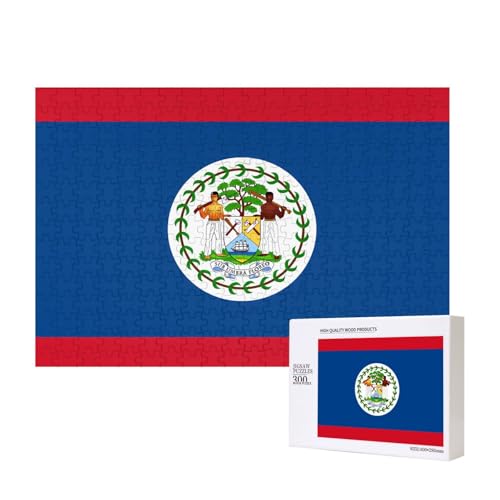 Poezjzw Puzzles für Erwachsene, 300 Teile, geeignet für Familienfreizeit und Verbesserung der praktischen Fähigkeit, Belize-Flaggenmuster Poezjzw Puzzles für Erwachsene, 300 Teile, geeignet für Familienfreizeit und Verbesserung der praktischen Fähigkeit, Belize-Flaggenmuster von POEZJZW