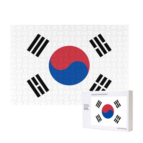 Poezjzw Puzzles für Erwachsene, 300 Teile, geeignet für Familienfreizeit und Verbesserung der praktischen Fähigkeit, Flagge der Republik Korea Muster Poezjzw Puzzles für Erwachsene, 300 Teile, geeignet für Familienfreizeit und Verbesserung der praktischen Fähigkeit, Flagge der Republik Korea Muster von POEZJZW