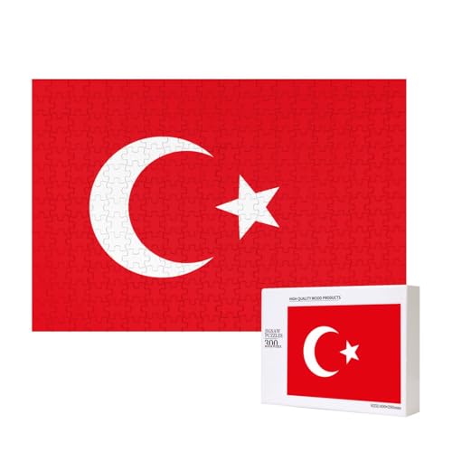 Poezjzw Puzzles für Erwachsene, 300 Teile, geeignet für Familienfreizeit und Verbesserung der praktischen Fähigkeit, Flagge der Türkei Poezjzw Puzzles für Erwachsene, 300 Teile, geeignet für Familienfreizeit und Verbesserung der praktischen Fähigkeit, Flagge der Türkei von POEZJZW