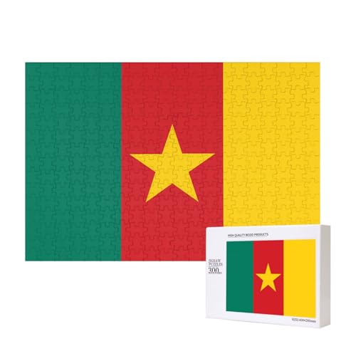 Poezjzw Puzzles für Erwachsene, 300 Teile, geeignet für Familienfreizeit und Verbesserung der praktischen Fähigkeit, Flagge von Kamerun Poezjzw Puzzles für Erwachsene, 300 Teile, geeignet für Familienfreizeit und Verbesserung der praktischen Fähigkeit, Flagge von Kamerun von POEZJZW