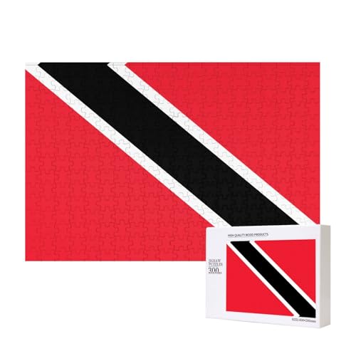 Poezjzw Puzzles für Erwachsene, 300 Teile, geeignet für Familienfreizeit und Verbesserung der praktischen Fähigkeit, Flagge von Trinidad und Tobago Muster Poezjzw Puzzles für Erwachsene, 300 Teile, geeignet für Familienfreizeit und Verbesserung der praktischen Fähigkeit, Flagge von Trinidad und Tobago Muster von POEZJZW