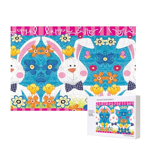 Poezjzw Puzzles für Erwachsene, 300 Teile, geeignet für Familienfreizeit und Verbesserung der praktischen Fähigkeit, Frühlings-Frohe Osterfeiertage Muster Poezjzw Puzzles für Erwachsene, 300 Teile, geeignet für Familienfreizeit und Verbesserung der praktischen Fähigkeit, Frühlings-Frohe Osterfeiertage Muster von POEZJZW