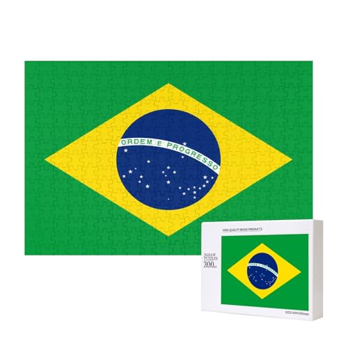Poezjzw Puzzles für Erwachsene, 300 Teile, geeignet für Familienfreizeit und Verbesserung der praktischen Fähigkeit, brasilianisches Flaggenmuster Poezjzw Puzzles für Erwachsene, 300 Teile, geeignet für Familienfreizeit und Verbesserung der praktischen Fähigkeit, brasilianisches Flaggenmuster von POEZJZW