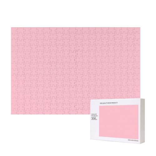 Poezjzw Puzzles für Erwachsene, 300 Teile, geeignet für Familienfreizeit und Verbesserung der praktischen Fähigkeit, einfarbig, rosa Muster Poezjzw Puzzles für Erwachsene, 300 Teile, geeignet für Familienfreizeit und Verbesserung der praktischen Fähigkeit, einfarbig, rosa Muster von POEZJZW