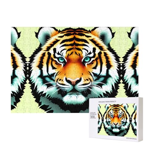 Poezjzw Puzzles für Erwachsene, 300 Teile, geeignet für Familienfreizeit und Verbesserung der praktischen Fähigkeit, kleines fettes Tigerkopfmuster Poezjzw Puzzles für Erwachsene, 300 Teile, geeignet für Familienfreizeit und Verbesserung der praktischen Fähigkeit, kleines fettes Tigerkopfmuster von POEZJZW