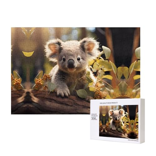 Poezjzw Puzzles für Erwachsene, 300 Teile, geeignet für Familienfreizeit und Verbesserung der praktischen Fähigkeit, niedliches Koala-Pflanzenmuster Poezjzw Puzzles für Erwachsene, 300 Teile, geeignet für Familienfreizeit und Verbesserung der praktischen Fähigkeit, niedliches Koala-Pflanzenmuster von POEZJZW