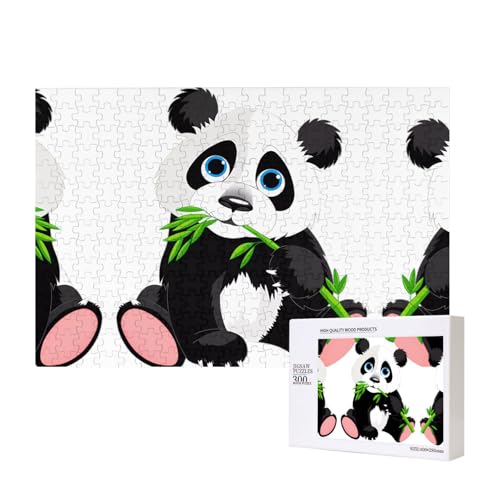 Poezjzw Puzzles für Erwachsene, 300 Teile, geeignet für Familienfreizeit und Verbesserung der praktischen Fähigkeit, niedliches Panda-Muster Poezjzw Puzzles für Erwachsene, 300 Teile, geeignet für Familienfreizeit und Verbesserung der praktischen Fähigkeit, niedliches Panda-Muster von POEZJZW