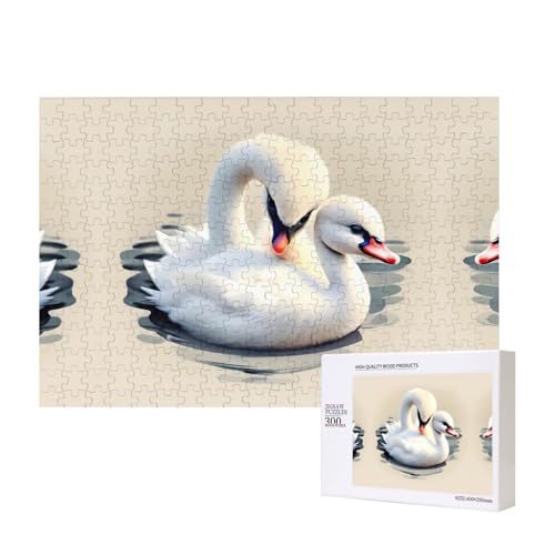 Poezjzw Puzzles für Erwachsene, 300 Teile, geeignet für Familienfreizeit und Verbesserung der praktischen Fähigkeit, niedliches kleines Schwan-Muster Poezjzw Puzzles für Erwachsene, 300 Teile, geeignet für Familienfreizeit und Verbesserung der praktischen Fähigkeit, niedliches kleines Schwan-Muster von POEZJZW