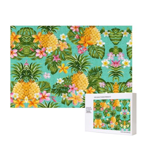 Poezjzw Puzzles für Erwachsene, 300 Teile, geeignet für Familienfreizeit und Verbesserung der praktischen Fähigkeit, tropische Früchte, Ananas-Muster Poezjzw Puzzles für Erwachsene, 300 Teile, geeignet für Familienfreizeit und Verbesserung der praktischen Fähigkeit, tropische Früchte, Ananas-Muster von POEZJZW