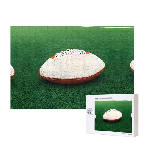 Poezjzw Puzzles für Erwachsene, 300 Teile, geeignet für Familienfreizeit und Verbesserung der praktischen Fähigkeit, weißes Rugbyball-Muster Poezjzw Puzzles für Erwachsene, 300 Teile, geeignet für Familienfreizeit und Verbesserung der praktischen Fähigkeit, weißes Rugbyball-Muster von POEZJZW