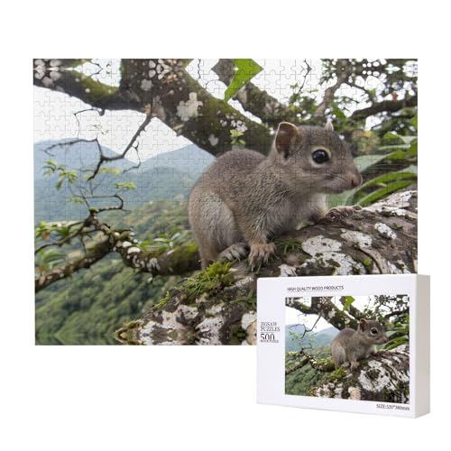Poezjzw Puzzles für Erwachsene, 500 Teile, geeignet für Familienfreizeit und Verbesserung der praktischen Fähigkeit, Eichhörnchen im alten Baummuster Poezjzw Puzzles für Erwachsene, 500 Teile, geeignet für Familienfreizeit und Verbesserung der praktischen Fähigkeit, Eichhörnchen im alten Baummuster von POEZJZW