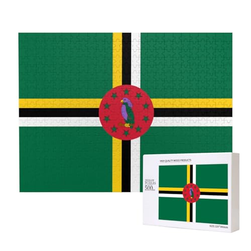 Poezjzw Puzzles für Erwachsene, 500 Teile, geeignet für Familienfreizeit und Verbesserung der praktischen Fähigkeit, Flagge des Commonwealth of Dominica Muster Poezjzw Puzzles für Erwachsene, 500 Teile, geeignet für Familienfreizeit und Verbesserung der praktischen Fähigkeit, Flagge des Commonwealth of Dominica Muster von POEZJZW