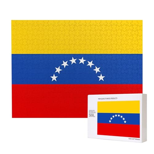 Poezjzw Puzzles für Erwachsene, 500 Teile, geeignet für Familienfreizeit und Verbesserung der praktischen Fähigkeit, Flagge von Venezuela Muster Poezjzw Puzzles für Erwachsene, 500 Teile, geeignet für Familienfreizeit und Verbesserung der praktischen Fähigkeit, Flagge von Venezuela Muster von POEZJZW