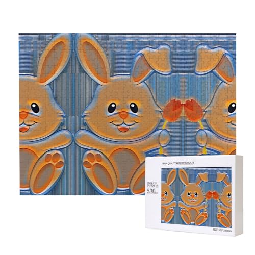 Poezjzw Puzzles für Erwachsene, 500 Teile, geeignet für Familienfreizeit und Verbesserung der praktischen Fähigkeit, kleines weißes Häschenmuster Poezjzw Puzzles für Erwachsene, 500 Teile, geeignet für Familienfreizeit und Verbesserung der praktischen Fähigkeit, kleines weißes Häschenmuster von POEZJZW