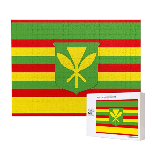 Poezjzw Puzzles für Erwachsene, 500 Teile, geeignet für Familienfreizeit und Verbesserung der praktischen Fähigkeit, native hawaiianische Flaggenmuster Poezjzw Puzzles für Erwachsene, 500 Teile, geeignet für Familienfreizeit und Verbesserung der praktischen Fähigkeit, native hawaiianische Flaggenmuster von POEZJZW