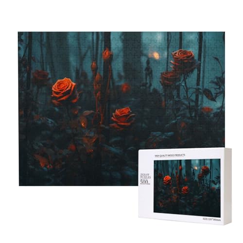 Poezjzw Puzzles für Erwachsene, 500 Teile, geeignet für Familienfreizeit und Verbesserung der praktischen Fähigkeit, schattiges Rosengartenmuster Poezjzw Puzzles für Erwachsene, 500 Teile, geeignet für Familienfreizeit und Verbesserung der praktischen Fähigkeit, schattiges Rosengartenmuster von POEZJZW